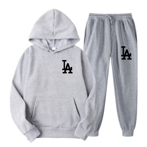 Men's Hooded Sweatshirt and Sports Pants Casual Suit