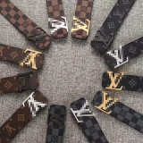 Second Layer Cowhide Smooth buckle pants belt