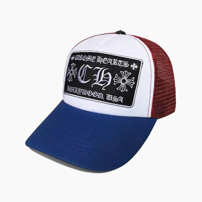 CH Crow Hat Embroidered Fashion Hip Hop Curved Eaves Baseball Hat