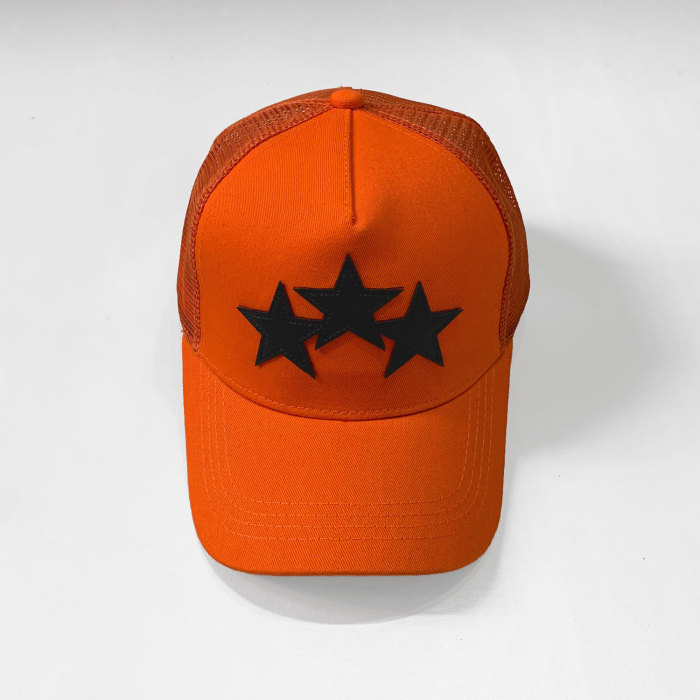 Leather-Appliquéd Cotton-Twill and Mesh Trucker Hat