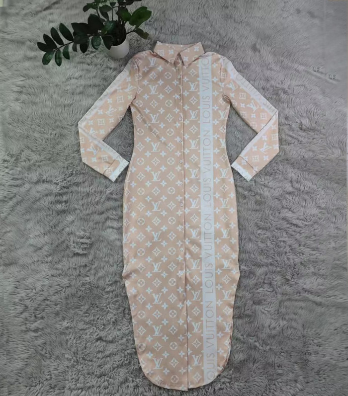 Sexy Long Sleeve Slit Bodycon Dress