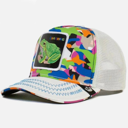 Animal Baseball Cap Cartoon Sunscreen Mesh Embroidery Hat