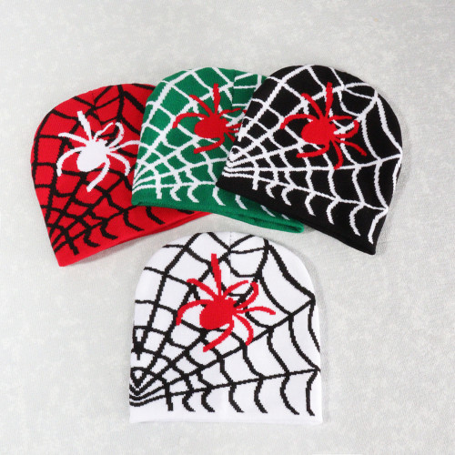 Spiderweb Halloween Knit Hat