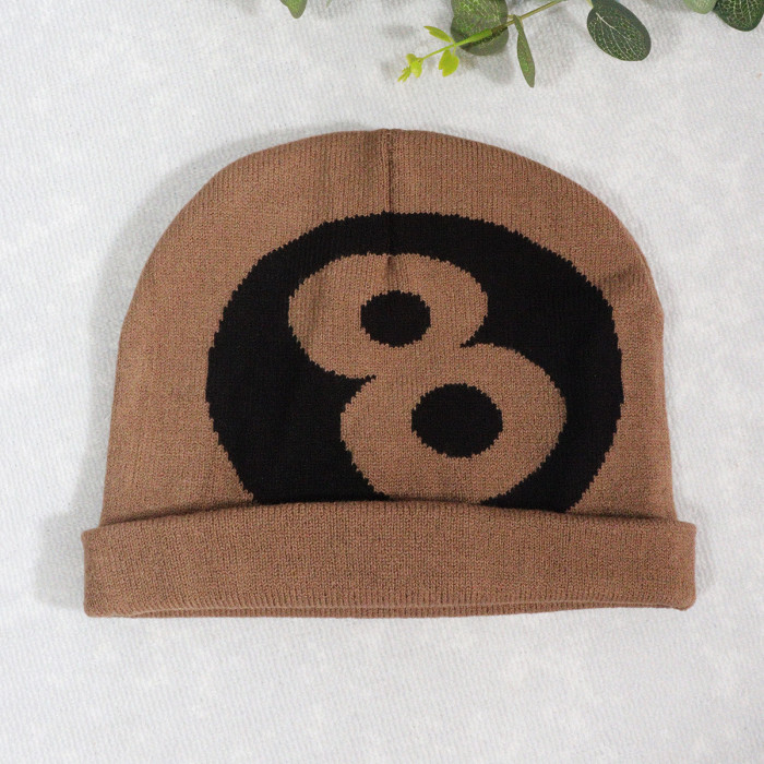 8th Ball in Multiple Colors Knitted Hat