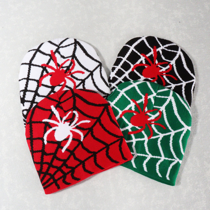 Spiderweb Halloween Knit Hat