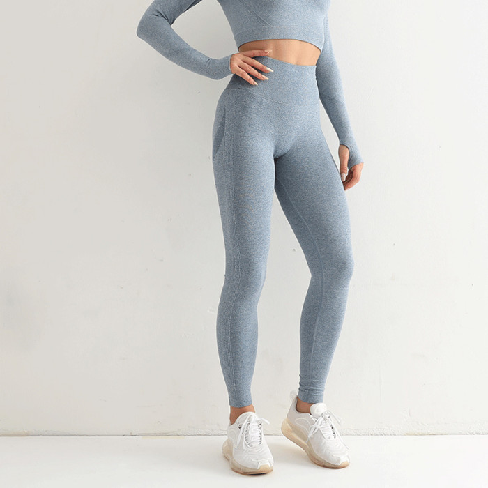Seamless Yoga Leggings - High Waist Compression Pants for Women