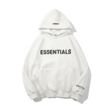 Essentials flocked hooded sweatshirt jogging suit