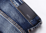 Men 'S Fashion-Forward  Retro Printed Distressed Jeans by ihoov