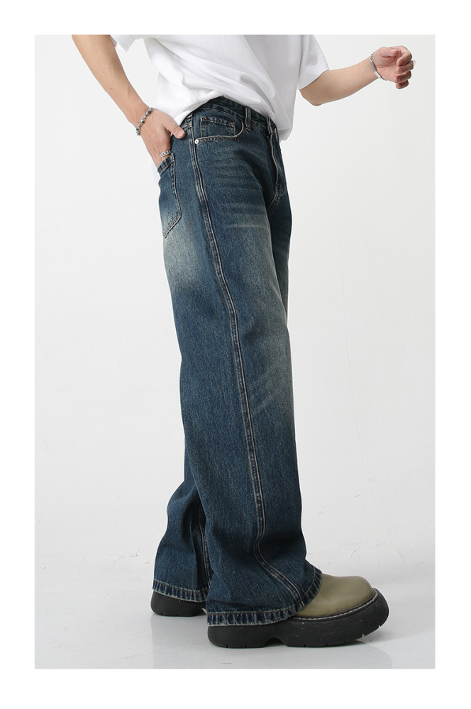 Vintage Loose Fit Wide Leg Floor-Length Trend Cowboy Jeans