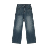 Vintage Loose Fit Wide Leg Floor-Length Trend Cowboy Jeans