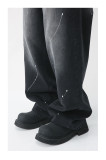 Loose Straight Personality Spray-Painted Jeans for Men