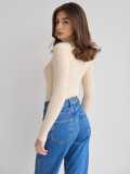 European-style High-necked Knitted Sweater for Women