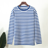 Versatile and Stylish Classic Retro Round Neck Knit Striped Sweater