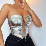Fashion Ladies Trendy and Seductive Waist Cinching Cardigan
