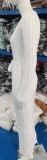 V-neck Casual Chic Waist Cinching Striped Texture Knit Dress