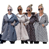 Lady's Elegant Commuter Trench Coat Double-layered Outerwear