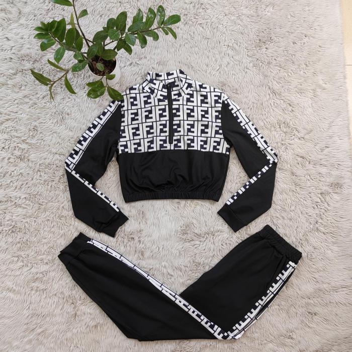 Fashionable casual printed women's set