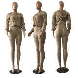 Knit Sweater Two Piece Pant Set