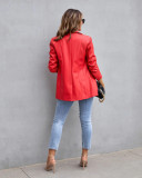 Fashion Forward Casual Style Leather Jacket