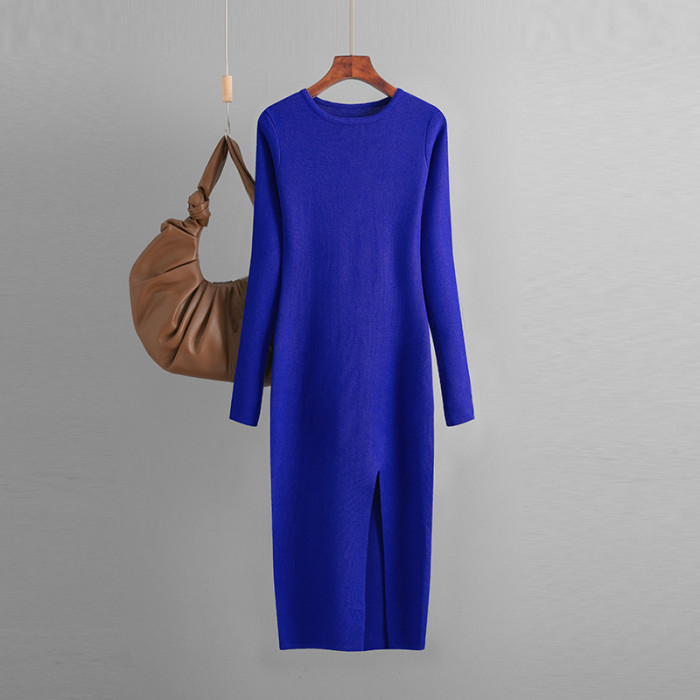 Flattering Knitted Midi Dress