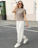 Two Piece Outfits Sweater Sets for Women Lounge Sets Knit Pullover Tops and High Waisted Pants Fashion Loungewear