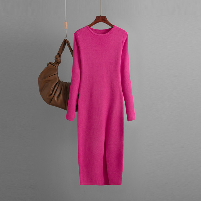 Flattering Knitted Midi Dress