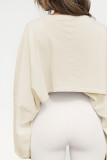 Women's Short Sporty Base Round Neck Sweatshirt