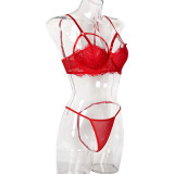 ihoov's Seductive Red Passionate Lingerie Set