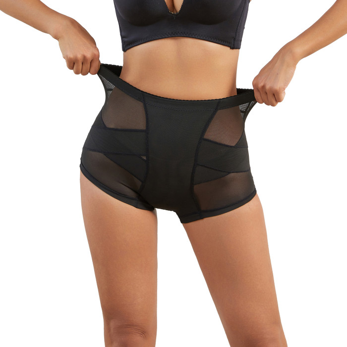 Mesh-Infused Shaping Butt Lifter with Sponge Padding