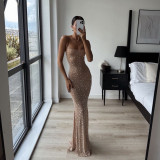 Sparkling Diamond Sensual Mermaid Gown Dress