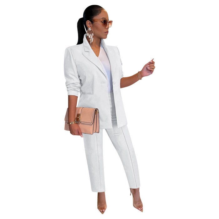 Women's Suit Blazer Trousers Two-piece Office Suit