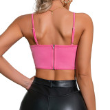 Pearl Studded Short Steel Boned Bustier