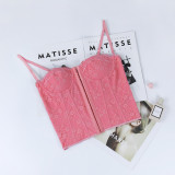 Fishbone Steel Ring Sensual Lace Camisole