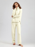 Cozy and Stylish High Neck Thick Knit Sweater Set