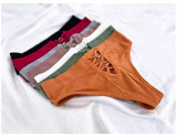 Seamless High-Waisted Comfortable Sexy Hollow Out Fishnet Thong