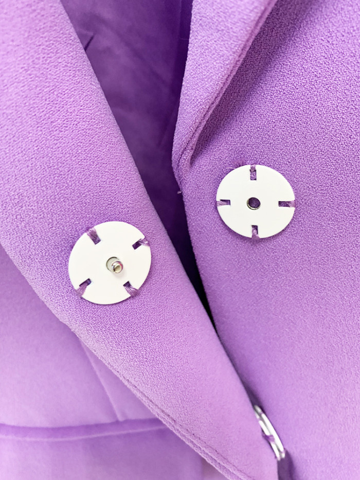 IHOOV's Hollow sleeves with diamond blazer Single Button casual women's jacket