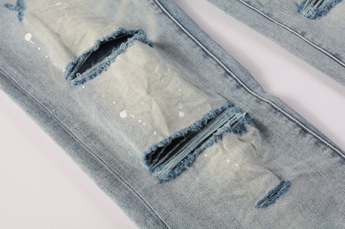 Blue Distressed Vintage Jeans