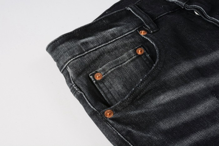 Vintage-Inspired Purple Brand Denim Jeans