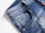 Men's Maple Leaf Patchwork Trendy Slim Fit Jeans