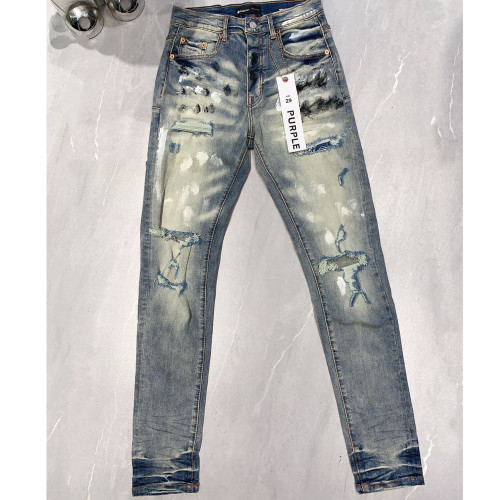 Distressed Painted Jeans