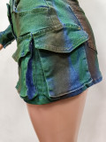 Fashion Cowboy Short Skirt Set
