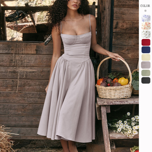 Vintage French Court-Style Slip Dress