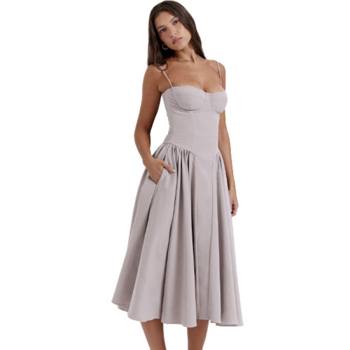 Vintage French Court-Style Slip Dress