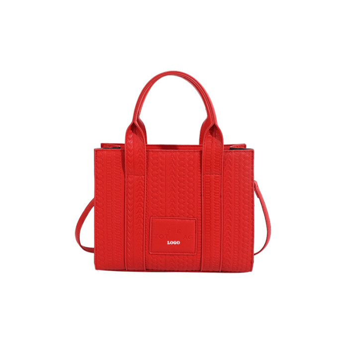 Fashion PU Leather Handbag Large Capacity Shoulder Messenger Bag