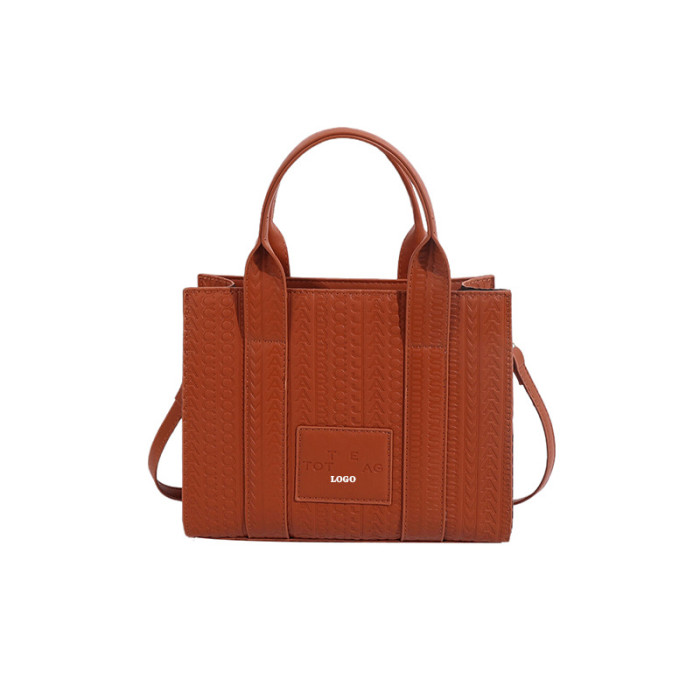 Fashion PU Leather Handbag Large Capacity Shoulder Messenger Bag