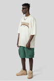 260g Men's Loose Fit Oversized Round Neck Short Sleeve T-shirt