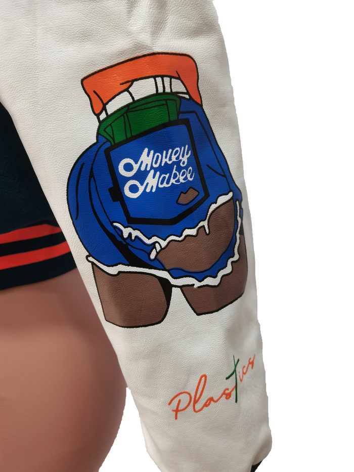 Thickened Velvet Positioning Printing Embroidery Jacket Baseball