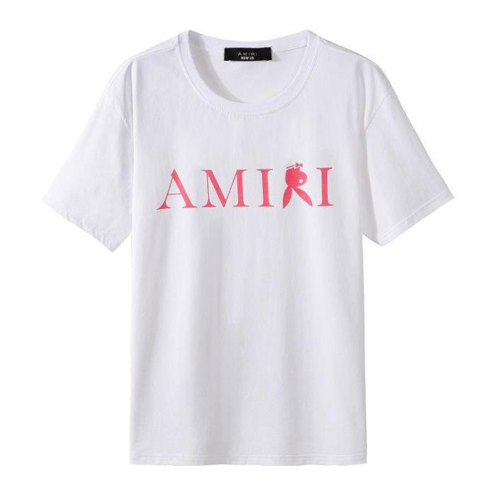 Letter Print Casual Hip-hop Round Neck Short Sleeve T-shirt