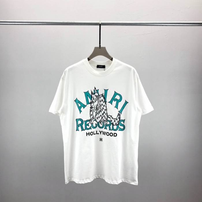 Amiri Alphabet Animal Print Short Sleeve T-Shirt