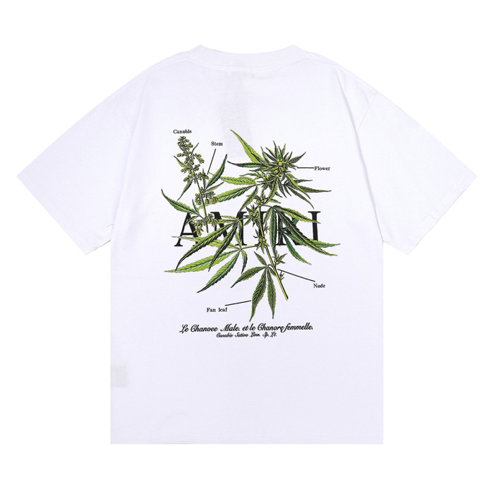 Bamboo Floral Print Pure Cotton Short Sleeve Tee